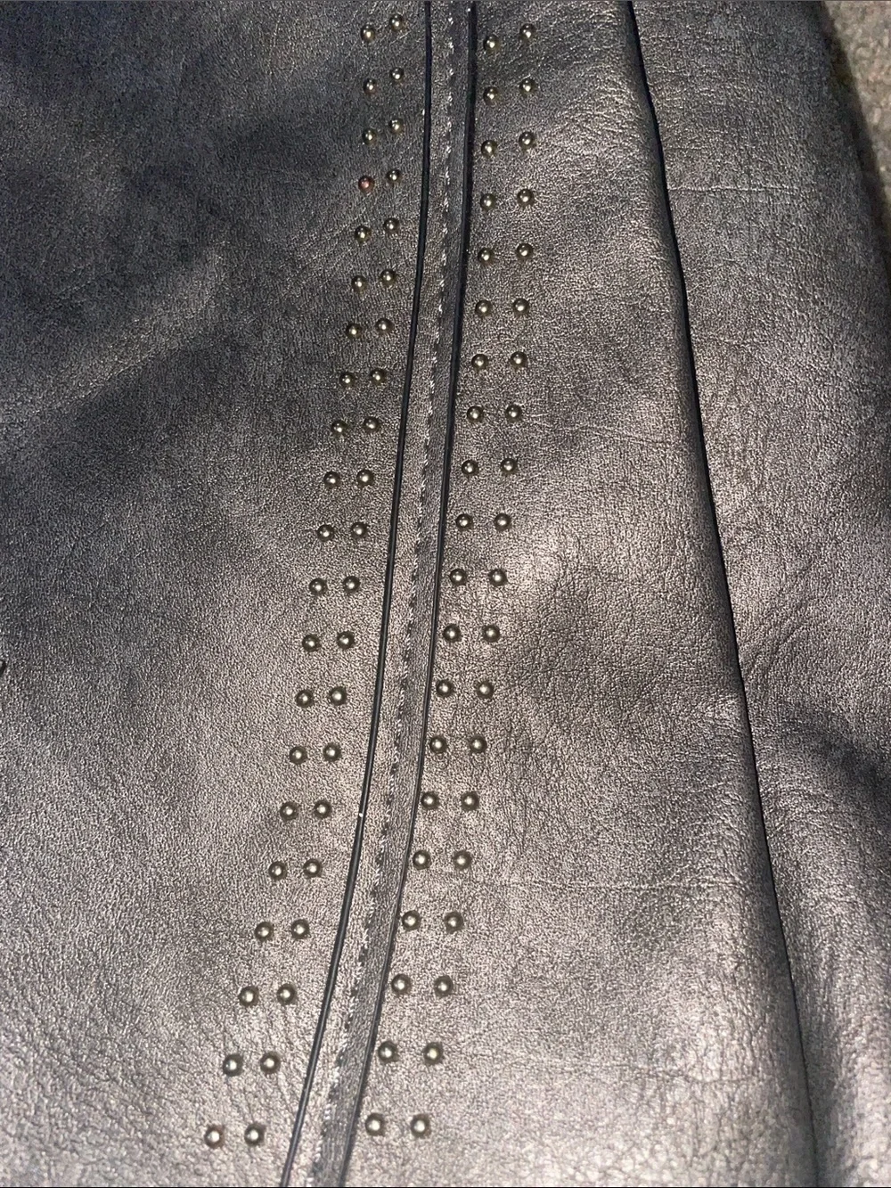 Classic Silver/Gray Leather Hobo Bag with Tassel